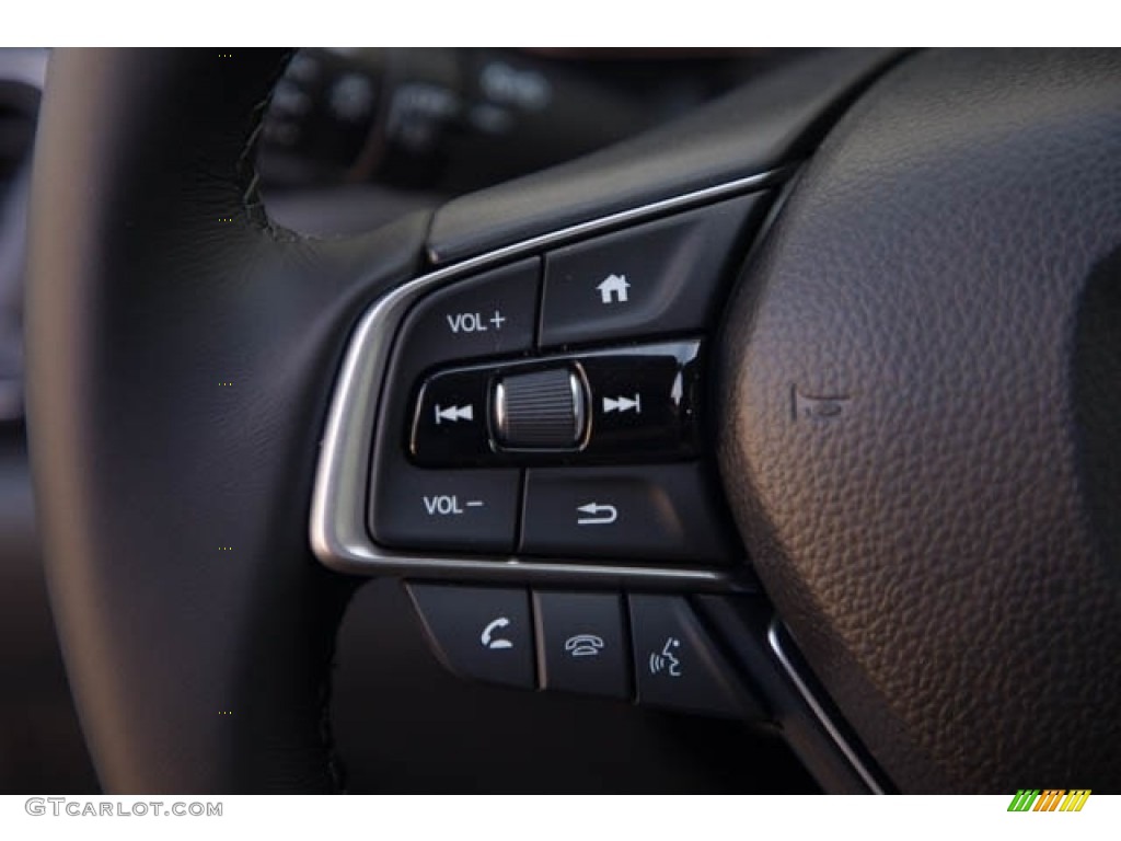 2022 Honda Accord EX-L Black Steering Wheel Photo #143815493