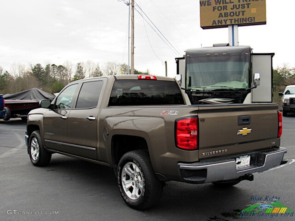 2014 Silverado 1500 LTZ Crew Cab 4x4 - Brownstone Metallic / Cocoa/Dune photo #3