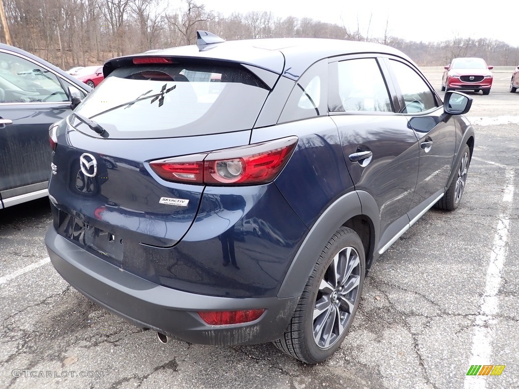2019 CX-3 Grand Touring AWD - Deep Crystal Blue Mica / Black photo #4