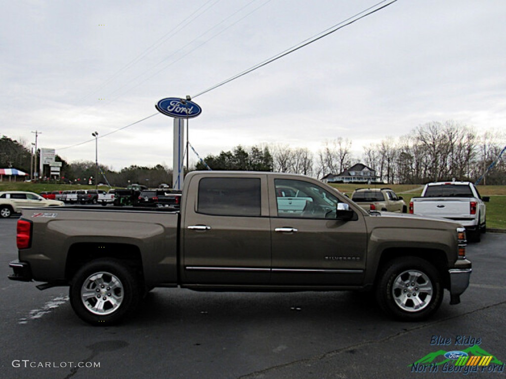 2014 Silverado 1500 LTZ Crew Cab 4x4 - Brownstone Metallic / Cocoa/Dune photo #6