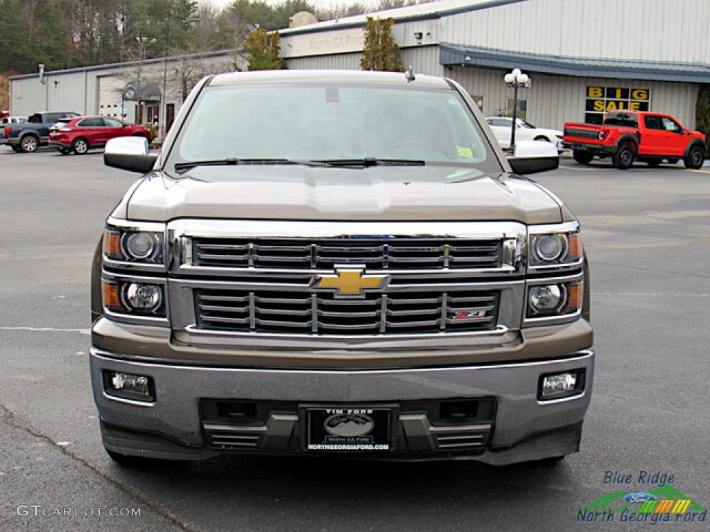 2014 Silverado 1500 LTZ Crew Cab 4x4 - Brownstone Metallic / Cocoa/Dune photo #8