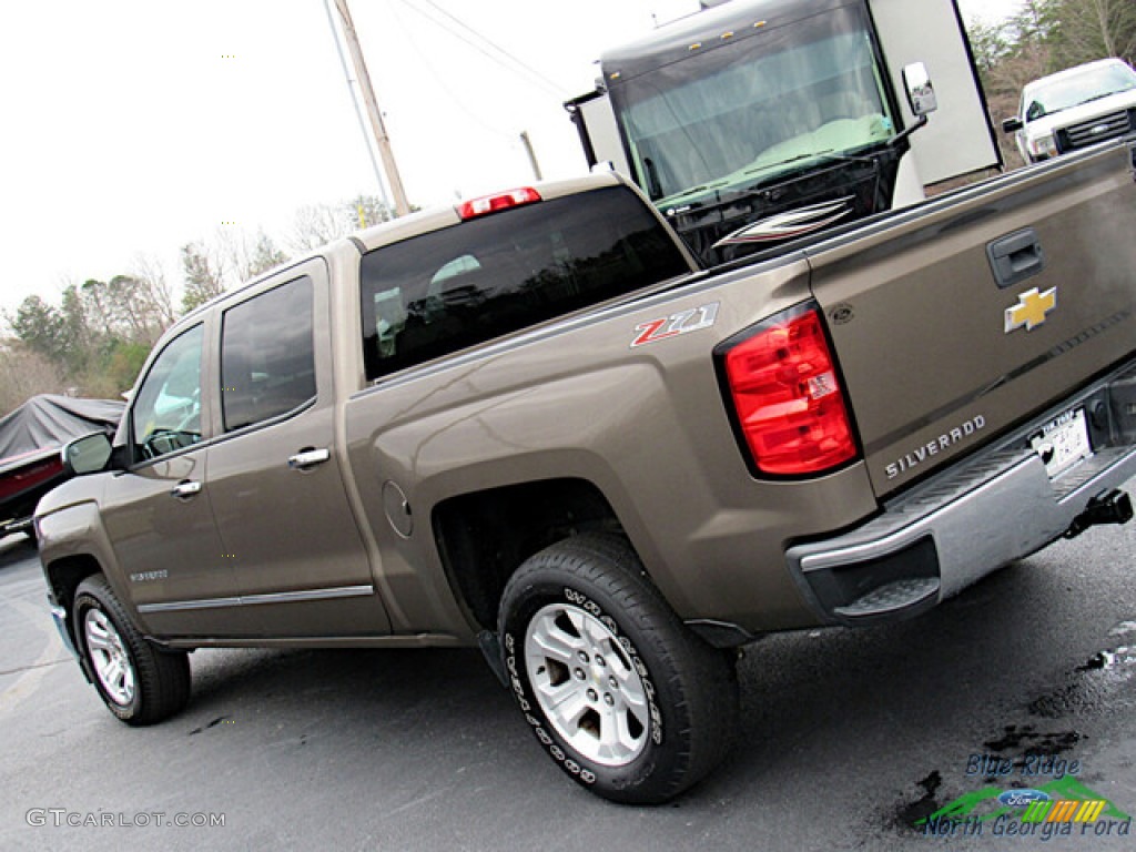 2014 Silverado 1500 LTZ Crew Cab 4x4 - Brownstone Metallic / Cocoa/Dune photo #28