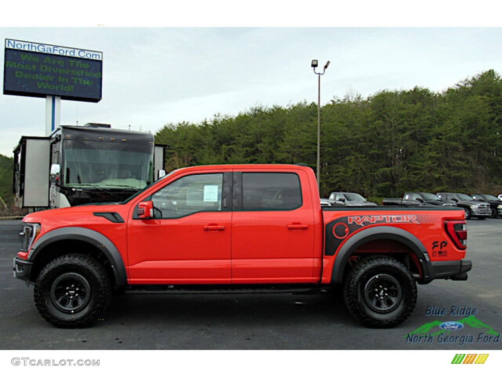 Code Orange 2021 Ford F150 SVT Raptor SuperCrew 4x4 Exterior Photo #143815967