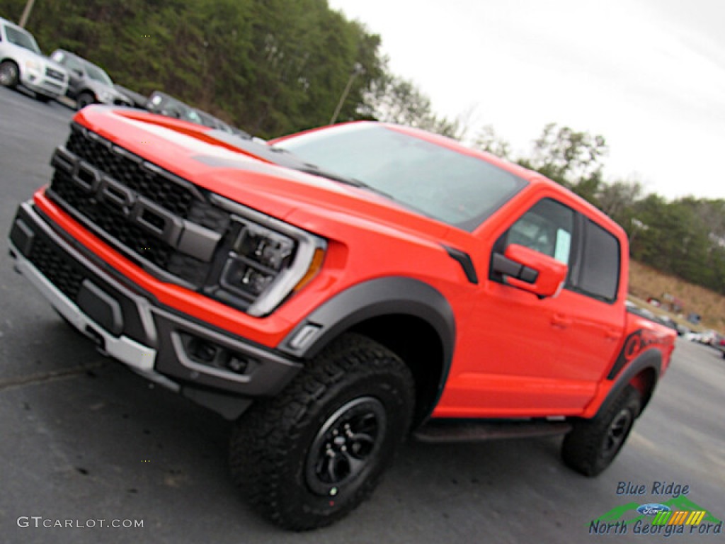 2021 F150 SVT Raptor SuperCrew 4x4 - Code Orange / Raptor Black photo #28