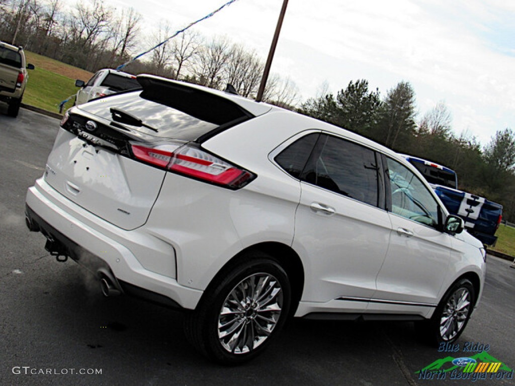 2022 Edge Titanium AWD - Star White Metallic / Medium Soft Ceramic photo #27