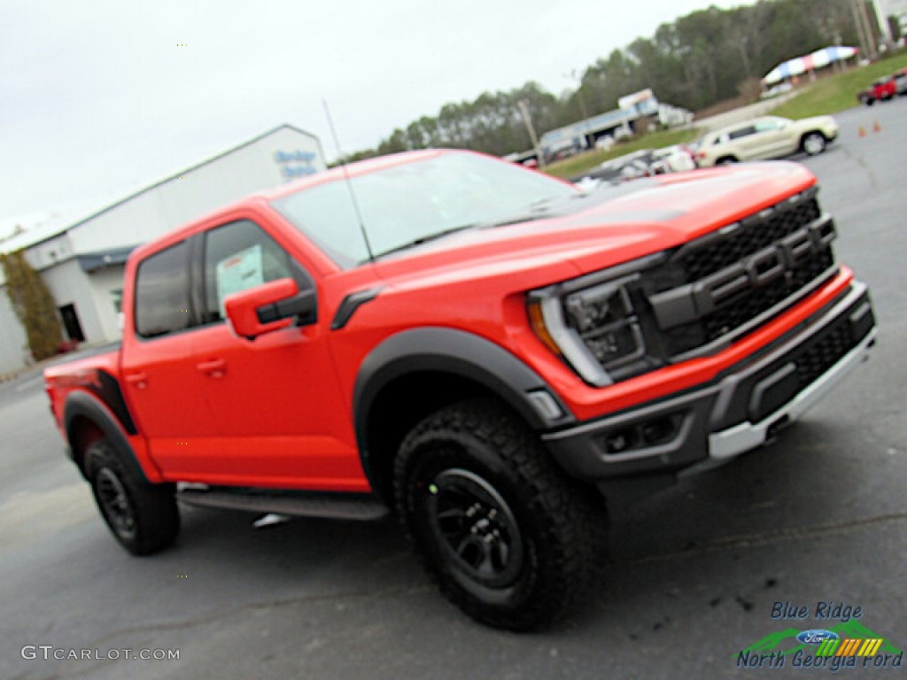 2021 F150 SVT Raptor SuperCrew 4x4 - Code Orange / Raptor Black photo #29