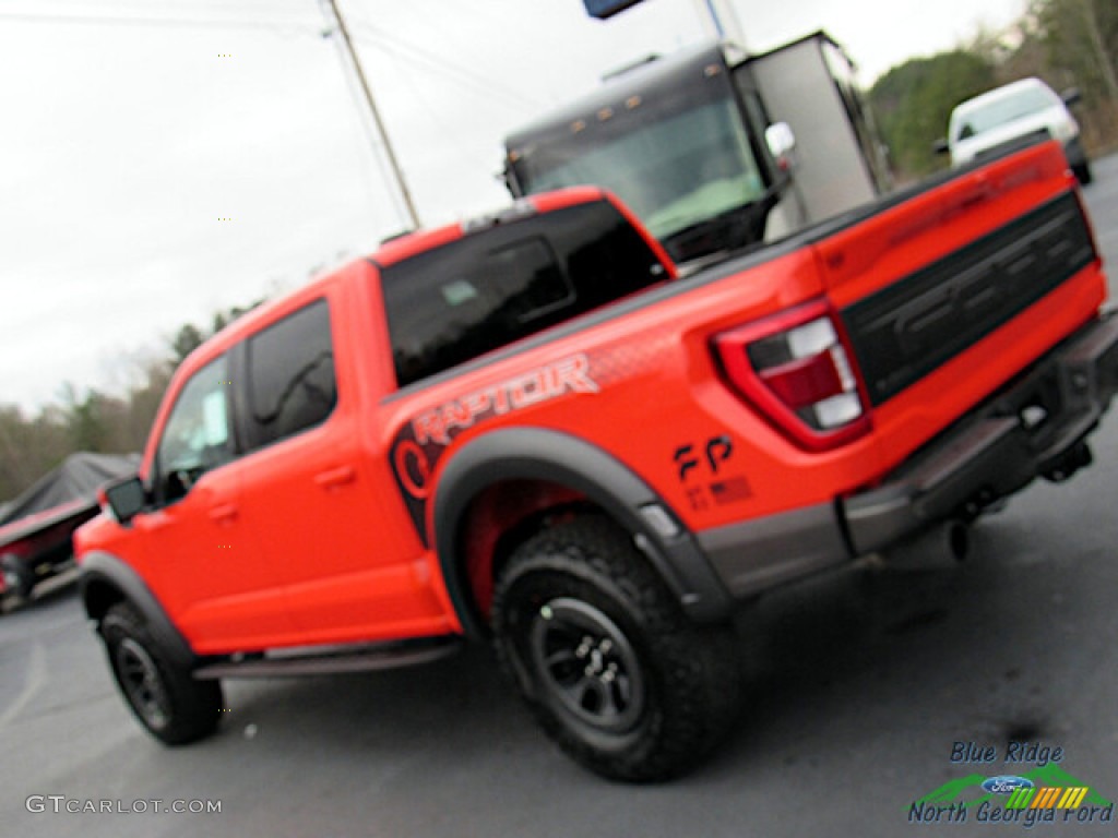 2021 F150 SVT Raptor SuperCrew 4x4 - Code Orange / Raptor Black photo #31