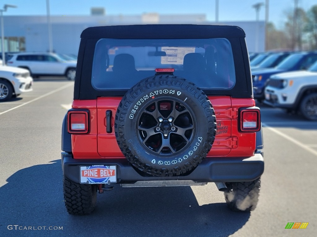 2022 Wrangler Willys 4x4 - Firecracker Red / Black photo #5