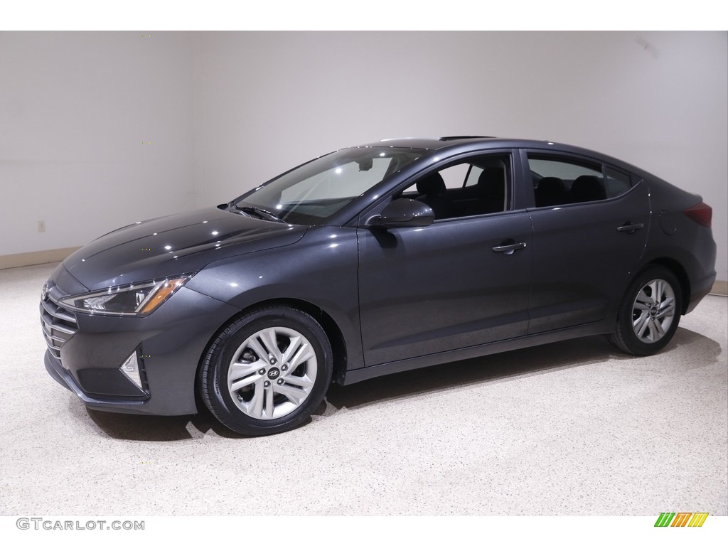 2020 Elantra Value Edition - Portofino Gray / Black photo #3