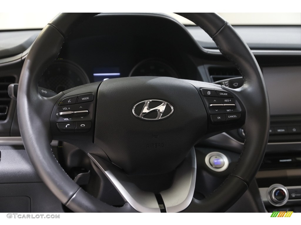 2020 Elantra Value Edition - Portofino Gray / Black photo #7