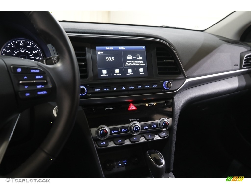 2020 Elantra Value Edition - Portofino Gray / Black photo #9