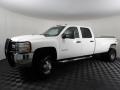 Front 3/4 View of 2010 Silverado 3500HD Work Truck Crew Cab 4x4 Dually
