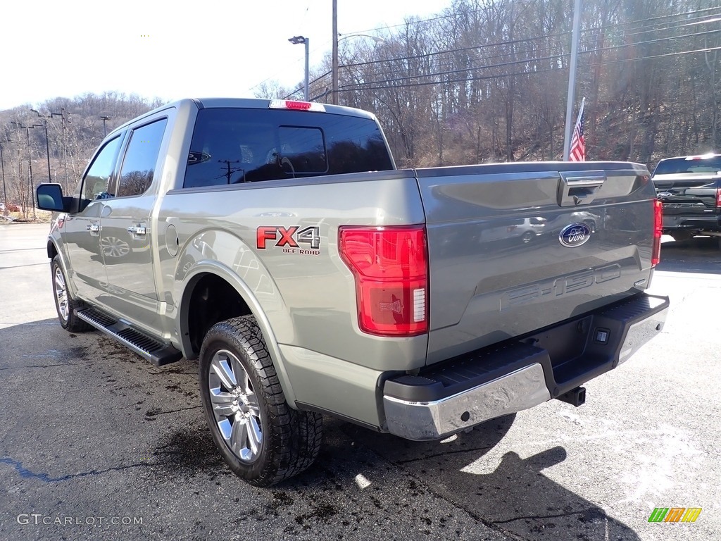 2019 F150 Lariat SuperCrew 4x4 - Silver Spruce / Black photo #4