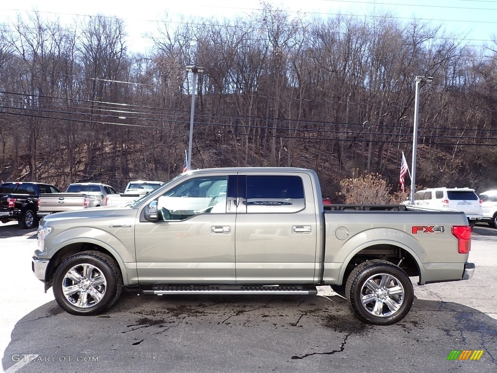 2019 F150 Lariat SuperCrew 4x4 - Silver Spruce / Black photo #5