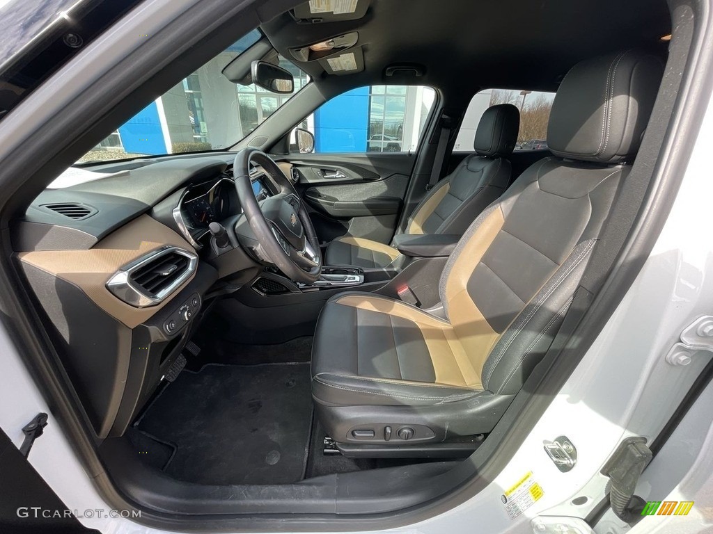 Jet Black/Almond Butter Interior 2021 Chevrolet TrailBlazer ACTIV AWD Photo #143820168