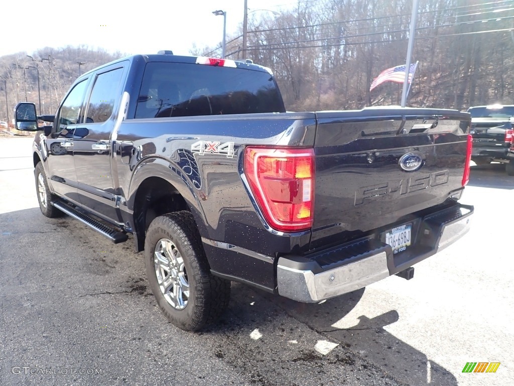 2021 F150 XLT SuperCrew 4x4 - Antimatter Blue / Medium Dark Slate photo #4