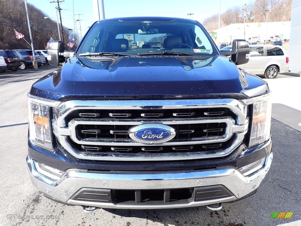 2021 F150 XLT SuperCrew 4x4 - Antimatter Blue / Medium Dark Slate photo #7