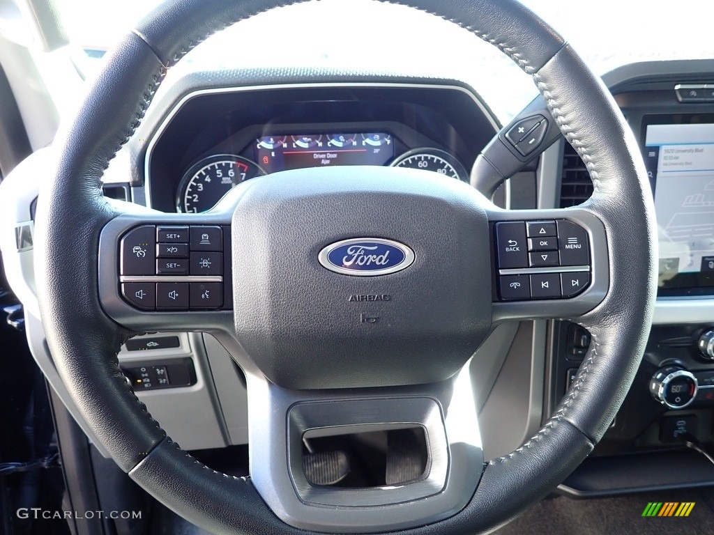 2021 F150 XLT SuperCrew 4x4 - Antimatter Blue / Medium Dark Slate photo #17