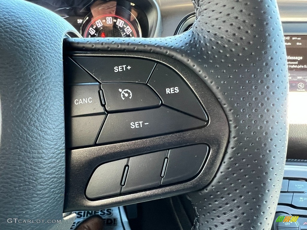 2022 Dodge Challenger SXT Blacktop Sepia/Black Steering Wheel Photo #143821422