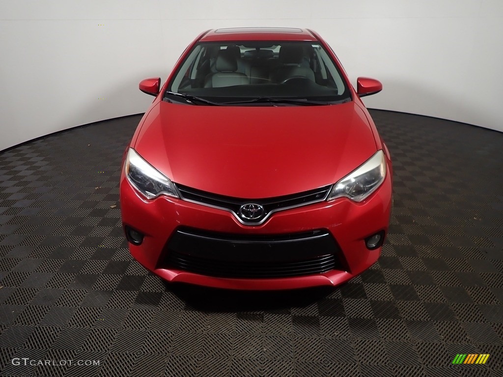 2015 Corolla LE - Barcelona Red Metallic / Ash photo #6