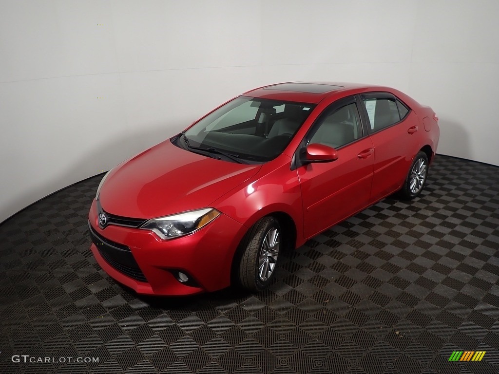 2015 Corolla LE - Barcelona Red Metallic / Ash photo #10