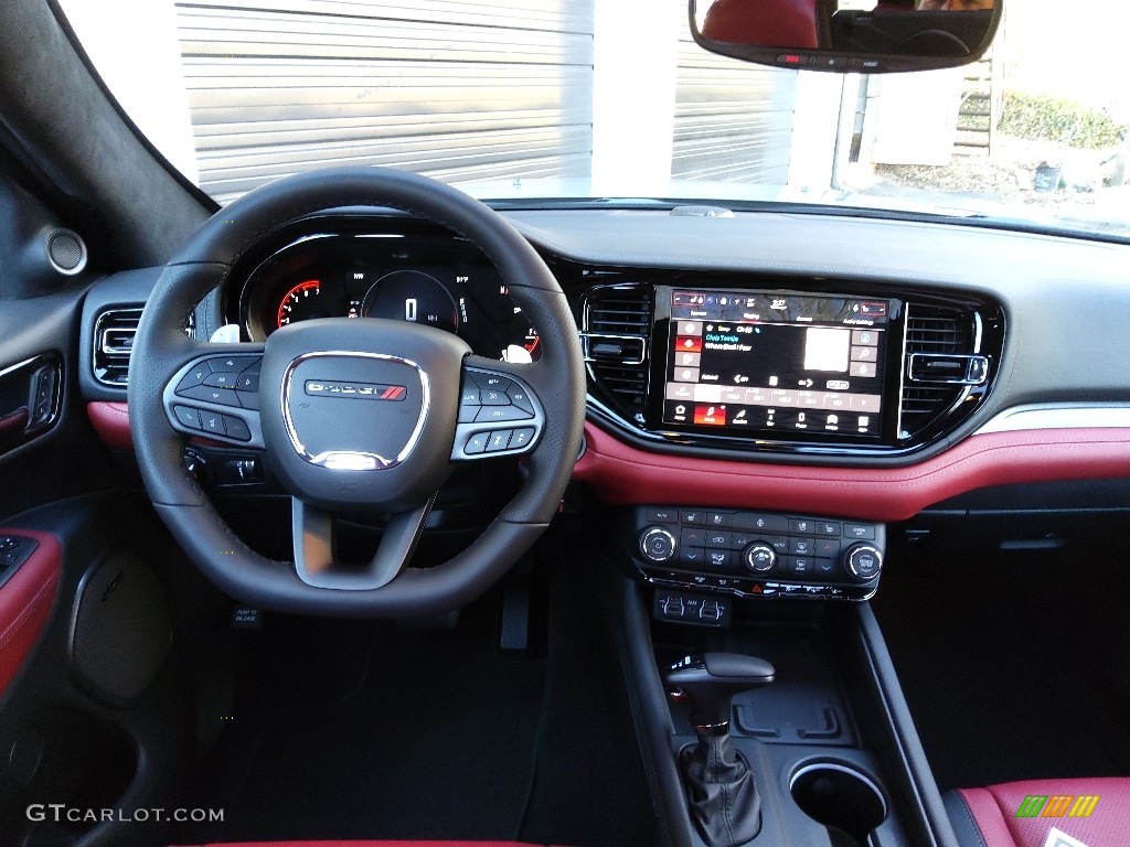 2022 Dodge Durango R/T Blacktop AWD Red/Black Dashboard Photo #143821980