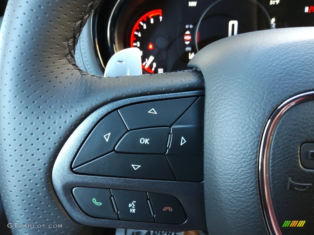 2022 Dodge Durango R/T Blacktop AWD Red/Black Steering Wheel Photo #143821998