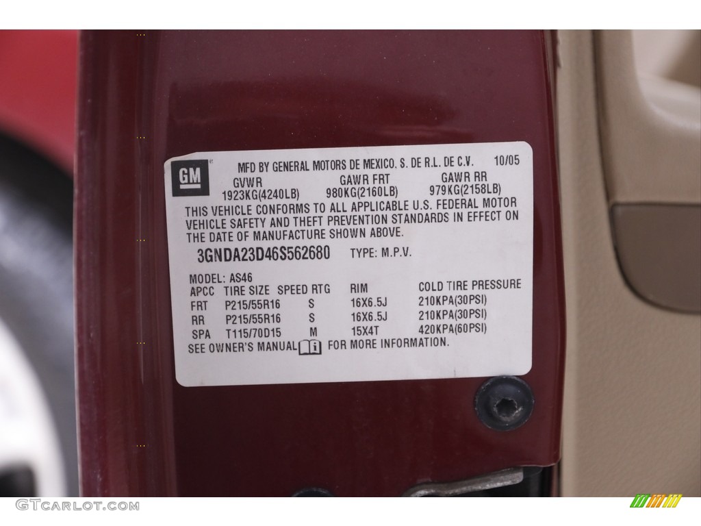 2006 HHR LT - Sport Red Metallic / Cashmere Beige photo #16