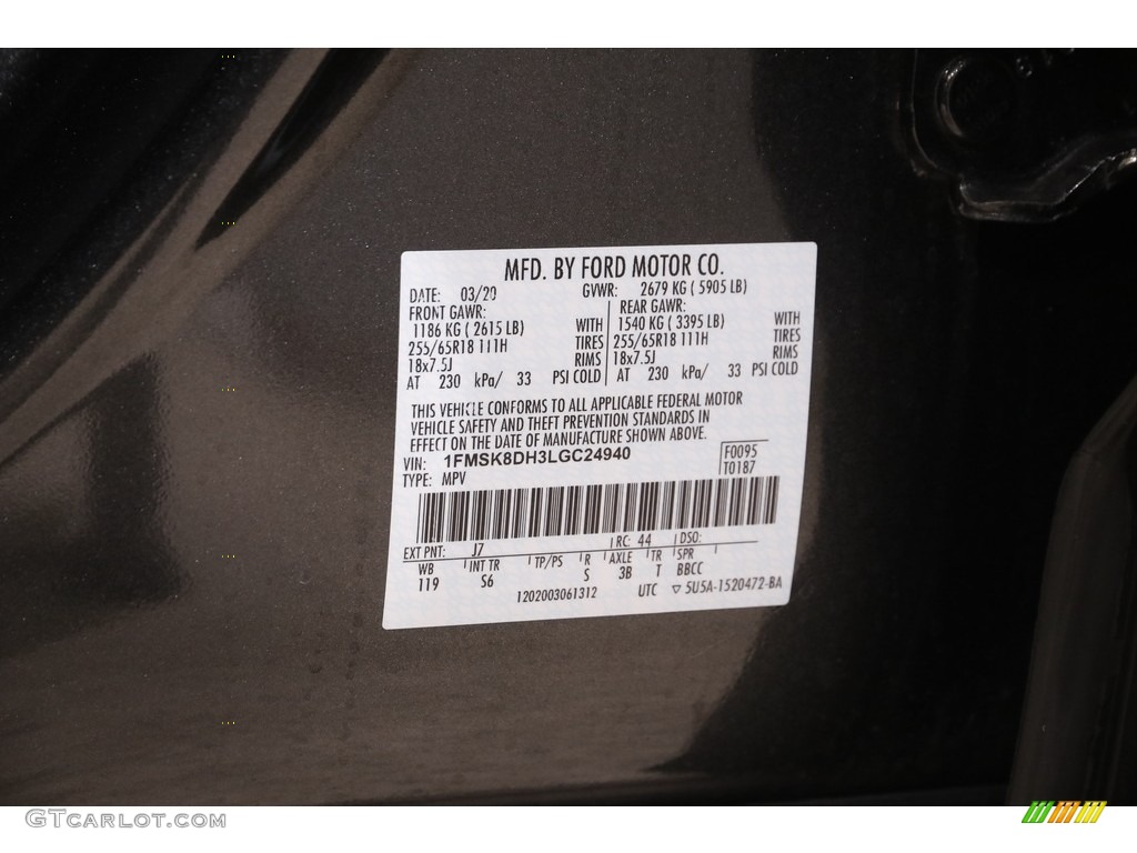 2020 Explorer XLT 4WD - Magnetic Metallic / Ebony photo #22