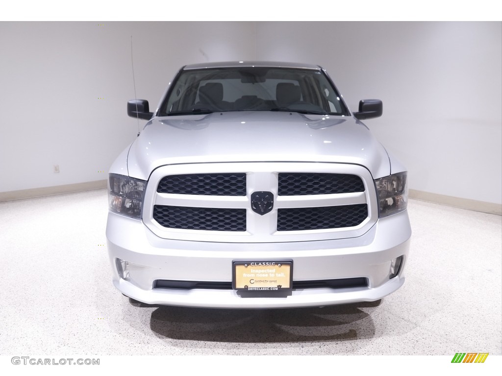 2019 1500 Classic Express Quad Cab 4x4 - Bright Silver Metallic / Black/Diesel Gray photo #2