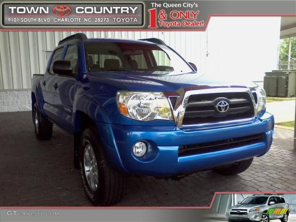 2005 Tacoma PreRunner Double Cab - Speedway Blue / Graphite Gray photo #1