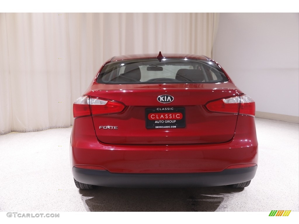 2016 Forte LX Sedan - Crimson Red / Black photo #16