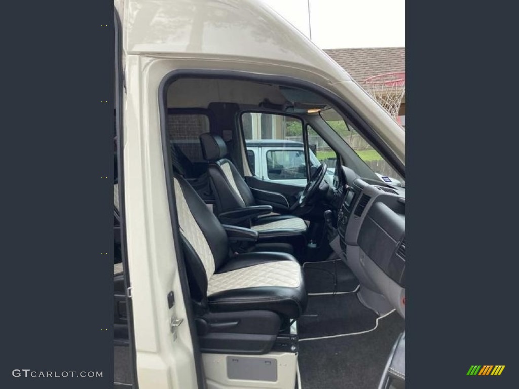 Black/Cream Interior 2016 Mercedes-Benz Sprinter 2500 High Roof Passenger Land Yacht Conversion Van Photo #143827513