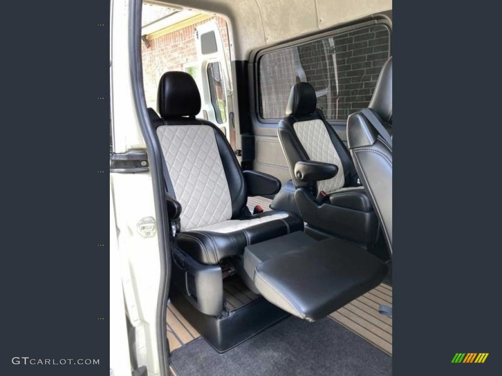 Black/Cream Interior 2016 Mercedes-Benz Sprinter 2500 High Roof Passenger Land Yacht Conversion Van Photo #143827686