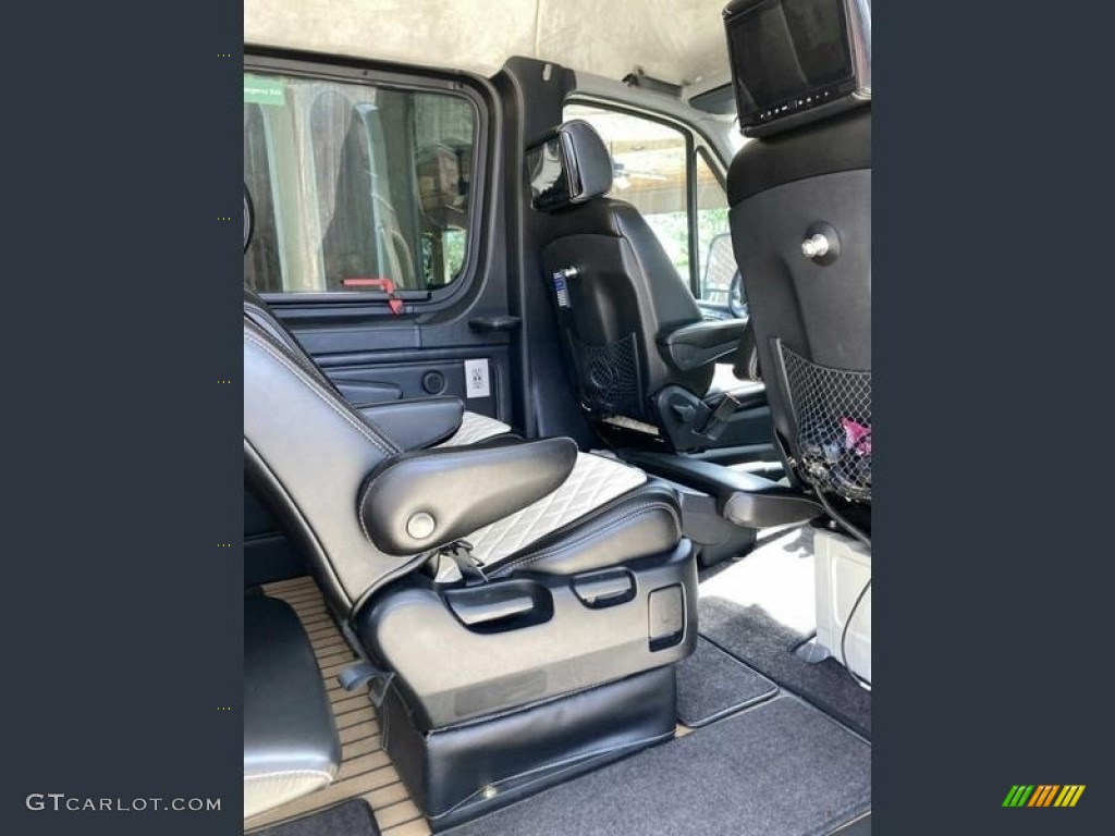 Black/Cream Interior 2016 Mercedes-Benz Sprinter 2500 High Roof Passenger Land Yacht Conversion Van Photo #143827705