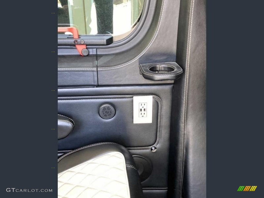 Black/Cream Interior 2016 Mercedes-Benz Sprinter 2500 High Roof Passenger Land Yacht Conversion Van Photo #143827726