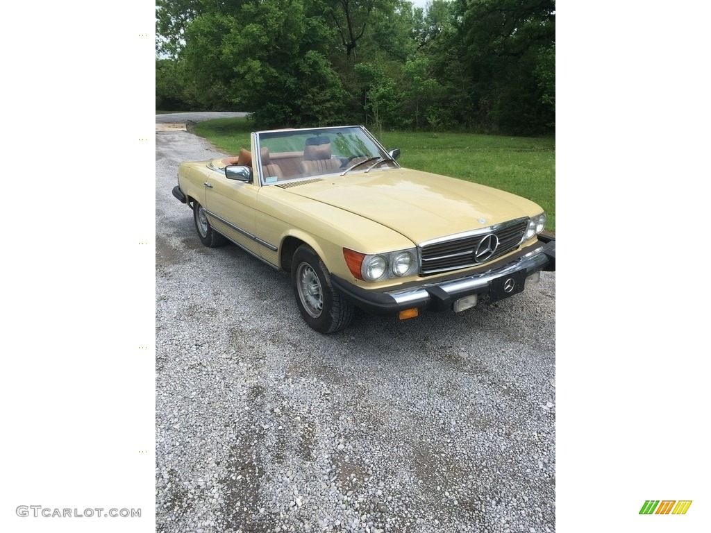 Maple Yellow 1979 Mercedes-Benz SL Class 450 SL Roadster Exterior Photo #143828176