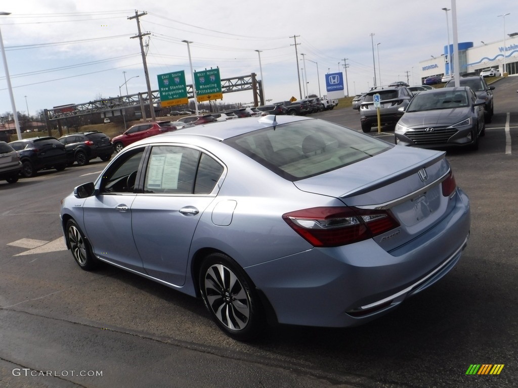 2017 Accord Hybrid EX-L Sedan - Vortex Blue Pearl / Ivory photo #9