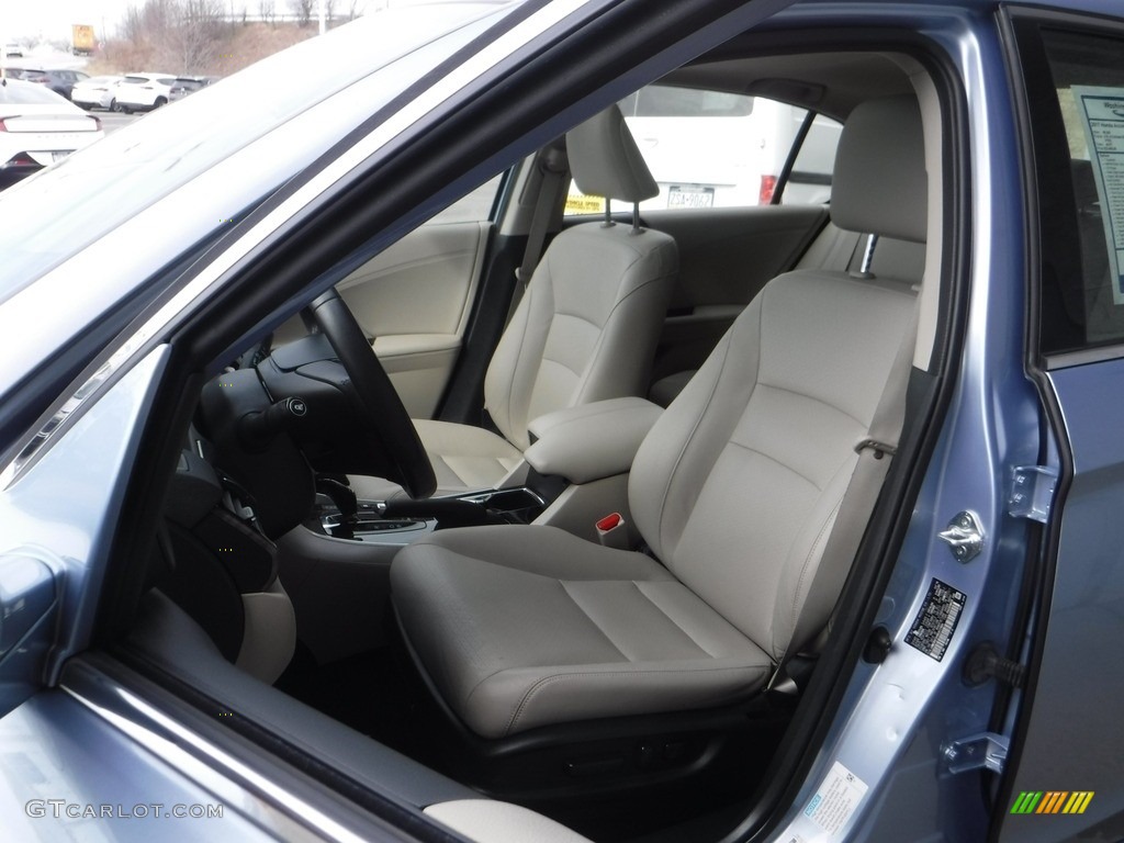2017 Accord Hybrid EX-L Sedan - Vortex Blue Pearl / Ivory photo #15