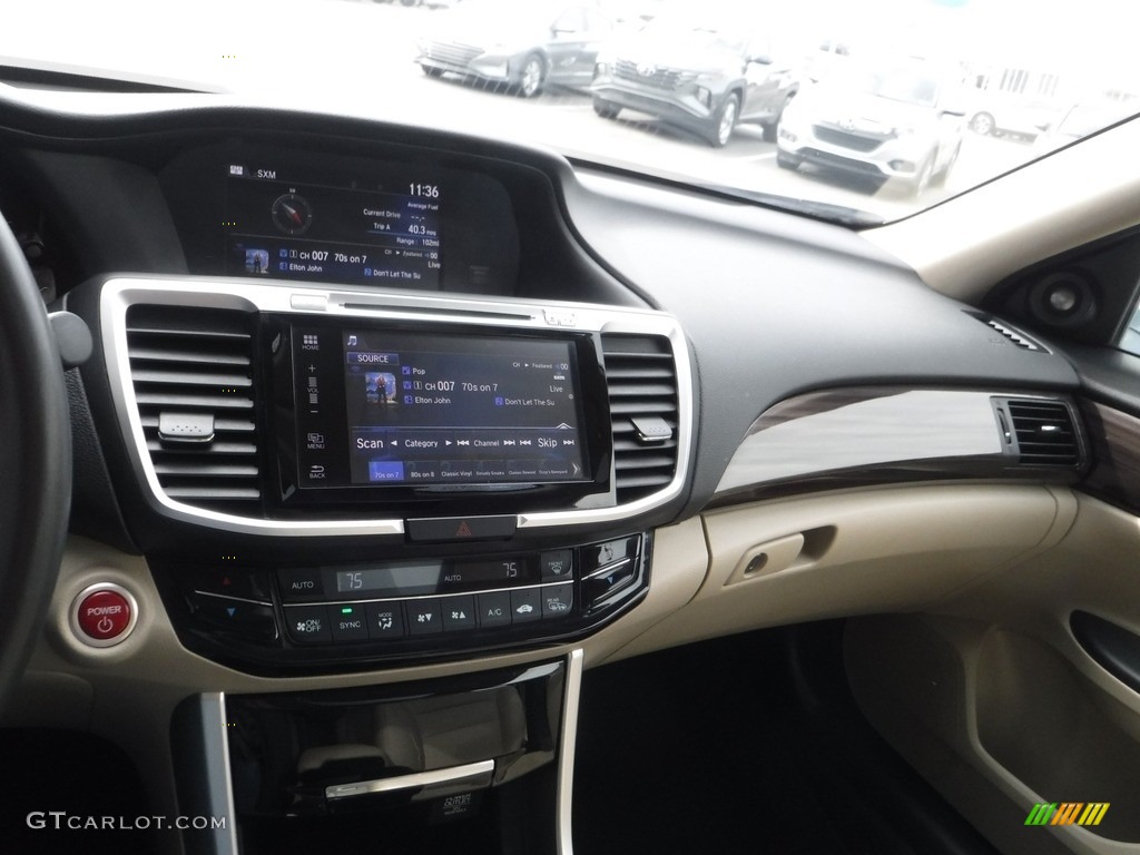2017 Accord Hybrid EX-L Sedan - Vortex Blue Pearl / Ivory photo #19