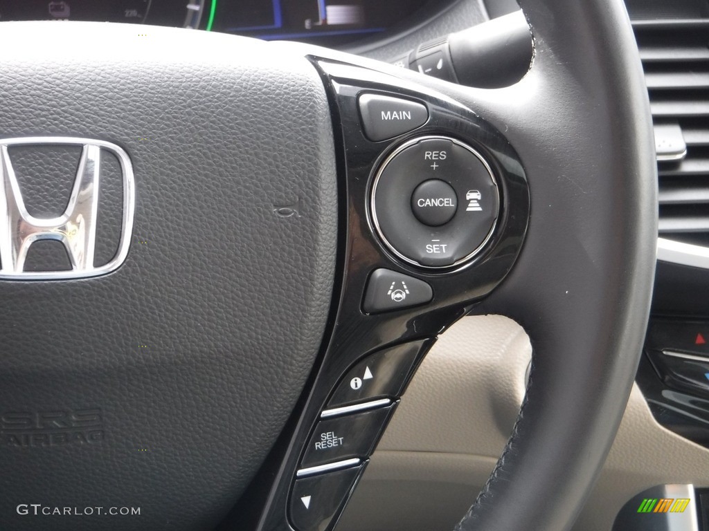 2017 Accord Hybrid EX-L Sedan - Vortex Blue Pearl / Ivory photo #26