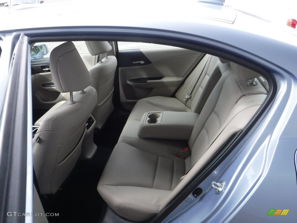 2017 Accord Hybrid EX-L Sedan - Vortex Blue Pearl / Ivory photo #28