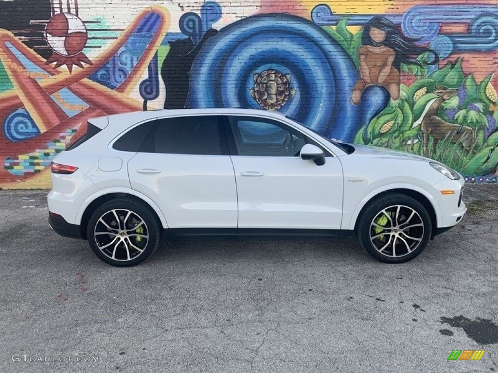 Carrara White Metallic 2019 Porsche Cayenne E-Hybrid Exterior Photo #143829280