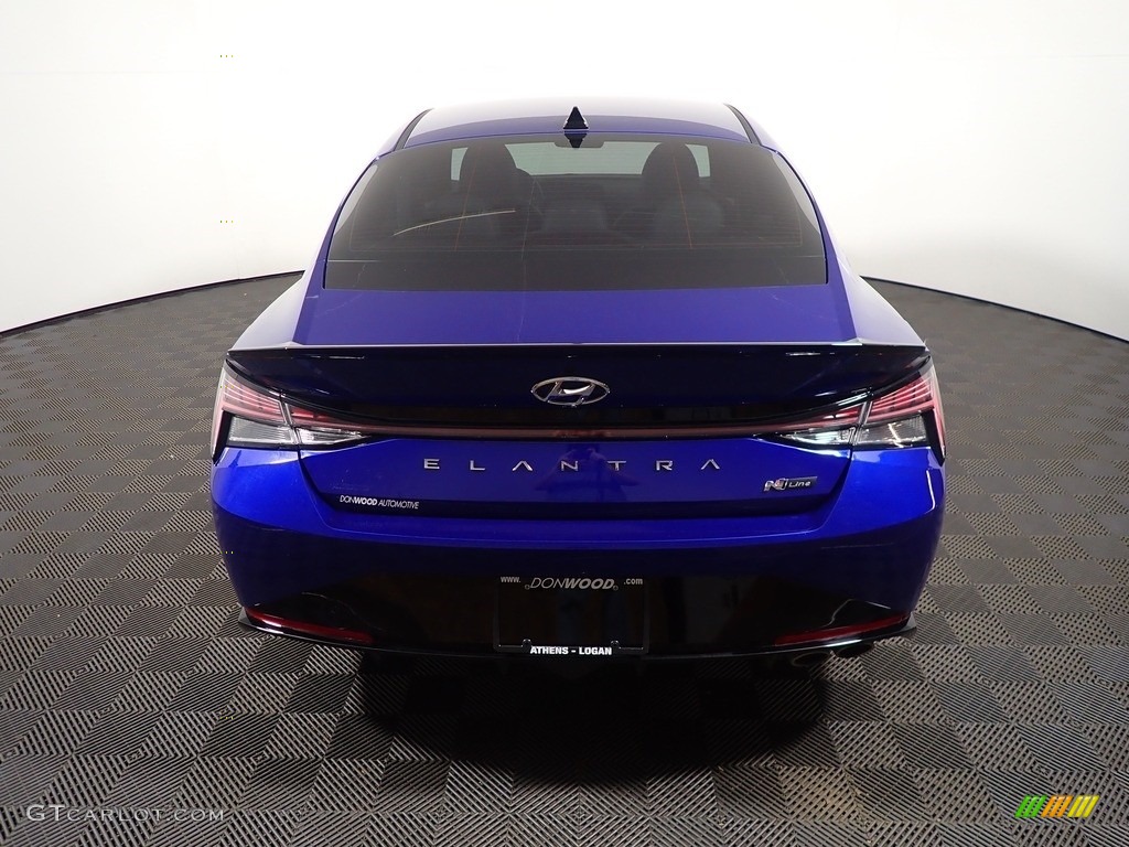 2021 Elantra N-Line - Intense Blue / Black photo #15