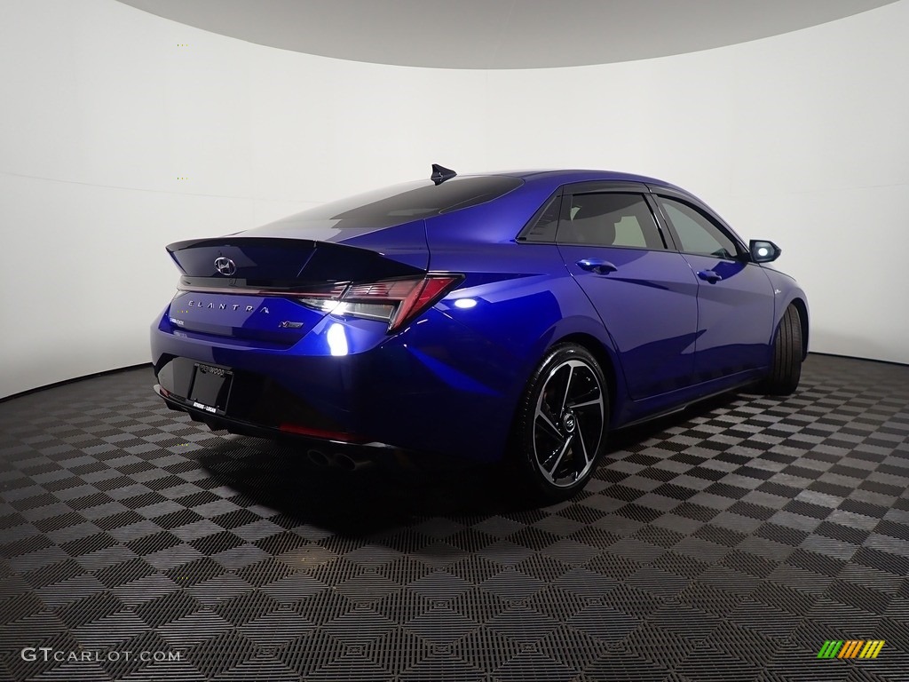 2021 Elantra N-Line - Intense Blue / Black photo #18