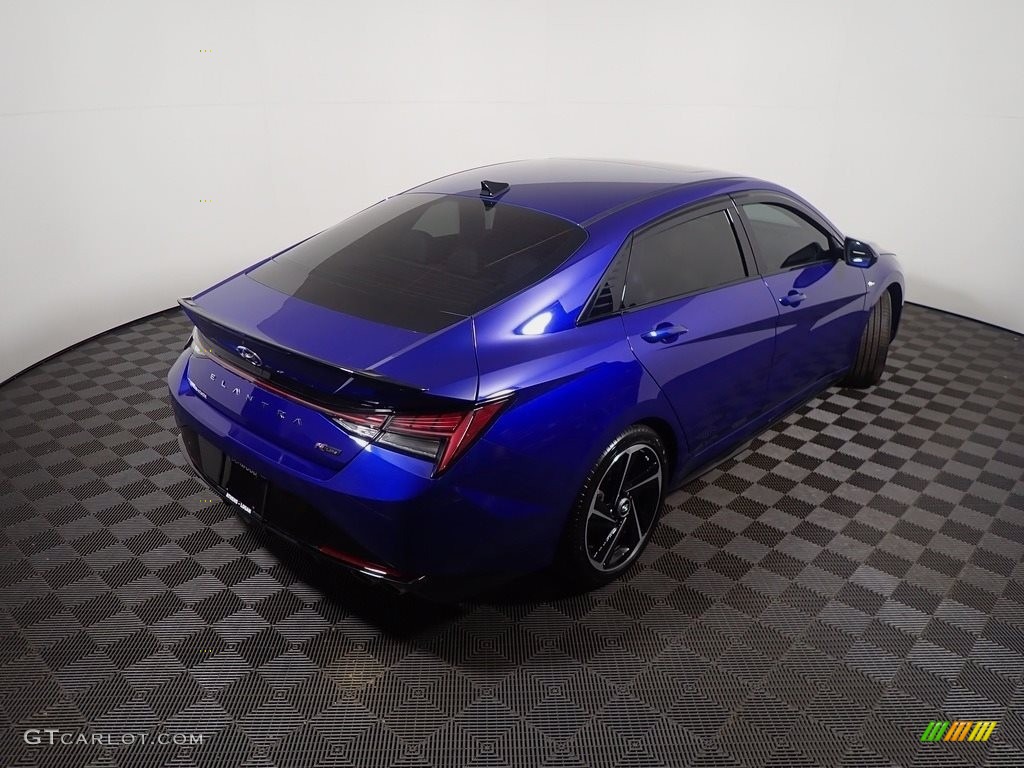 2021 Elantra N-Line - Intense Blue / Black photo #19