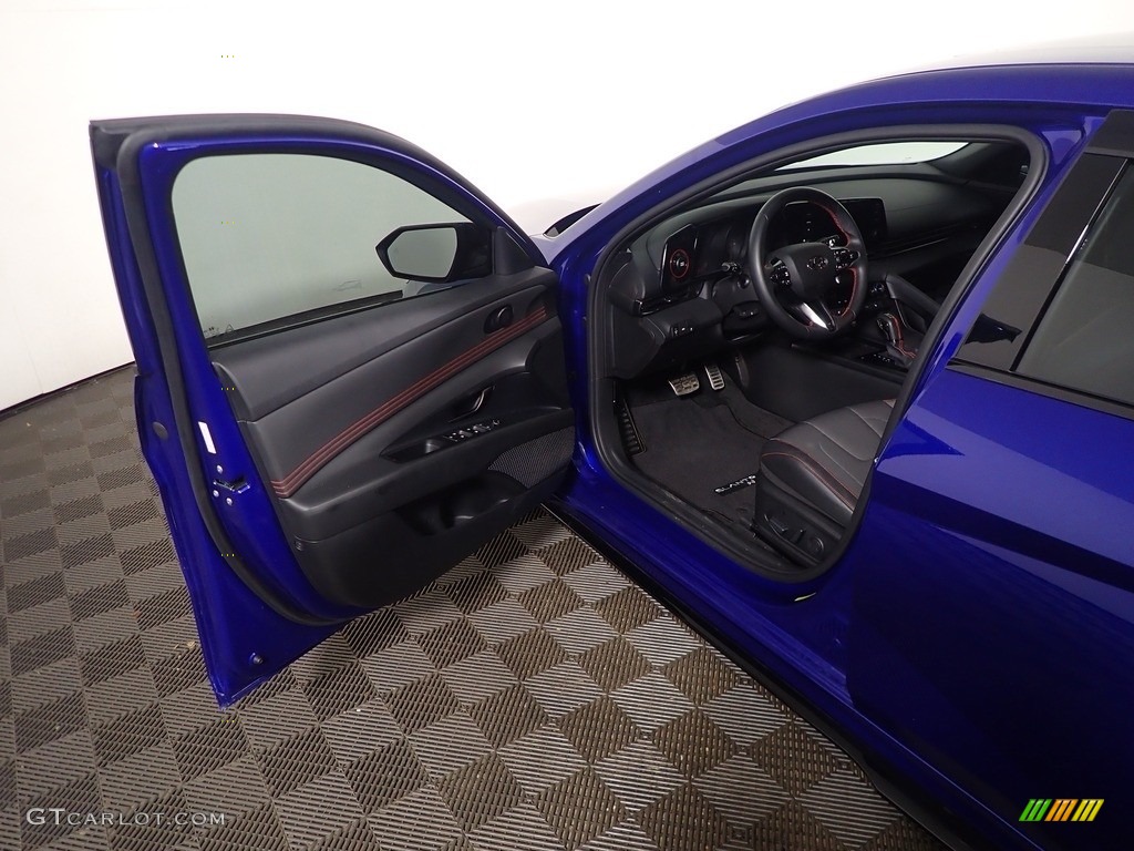 2021 Elantra N-Line - Intense Blue / Black photo #22