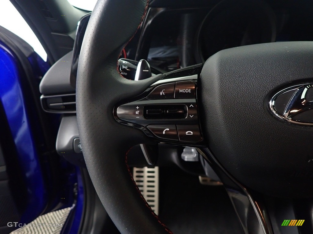 2021 Elantra N-Line - Intense Blue / Black photo #31