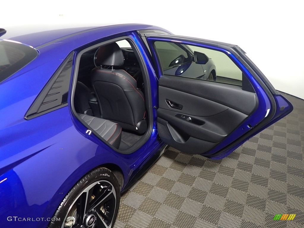 2021 Elantra N-Line - Intense Blue / Black photo #38