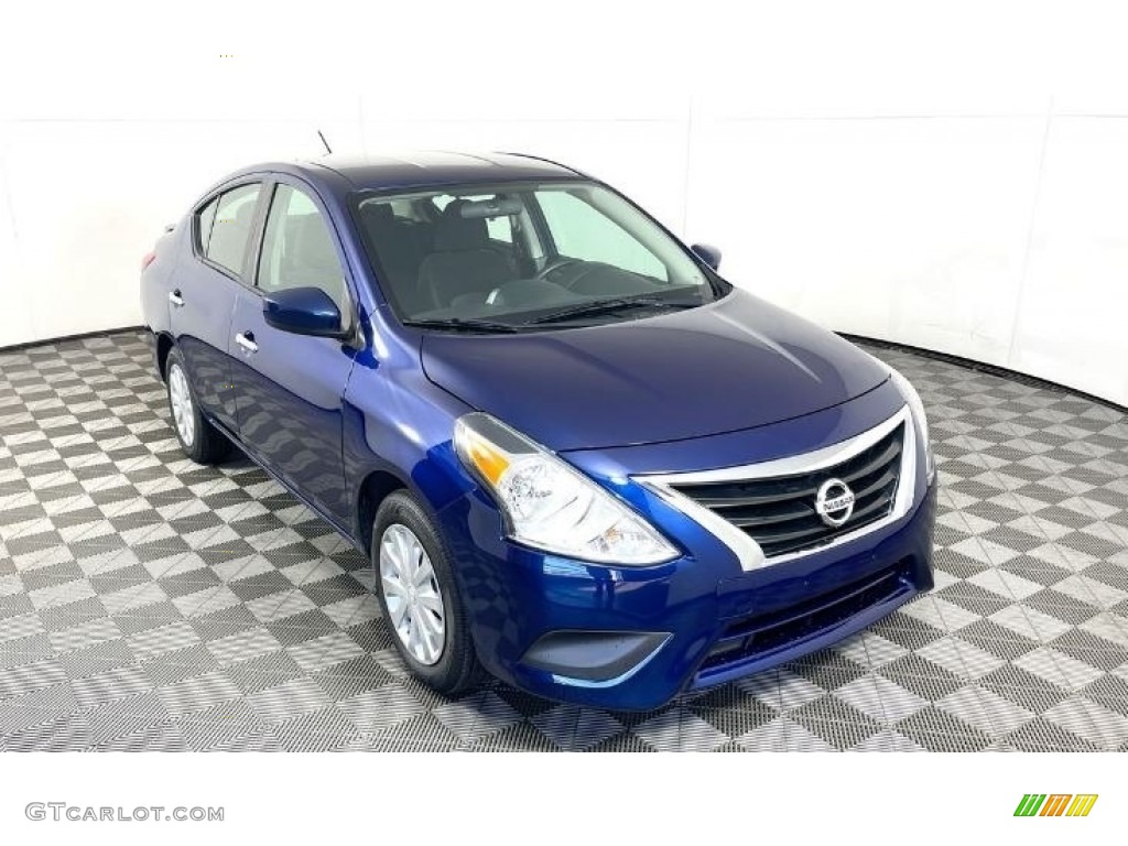 Deep Blue Pearl Nissan Versa